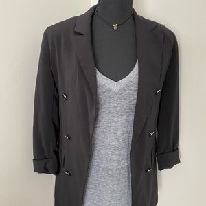 New with tags roll up sleeves blazer, BERSHKA size xs